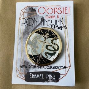 Serpent and Dove Inspired Pin